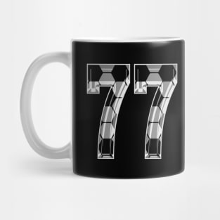 Soccer Number 77 Soccer Jersey #77 Soccer Mom Player Fan Mug